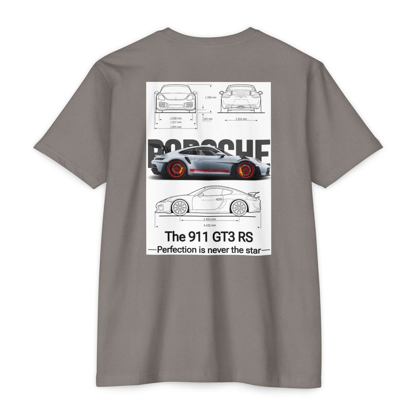 Porsche 911 GT3 RS Blueprint T-Shirt – Car Enthusiast Racing Tee