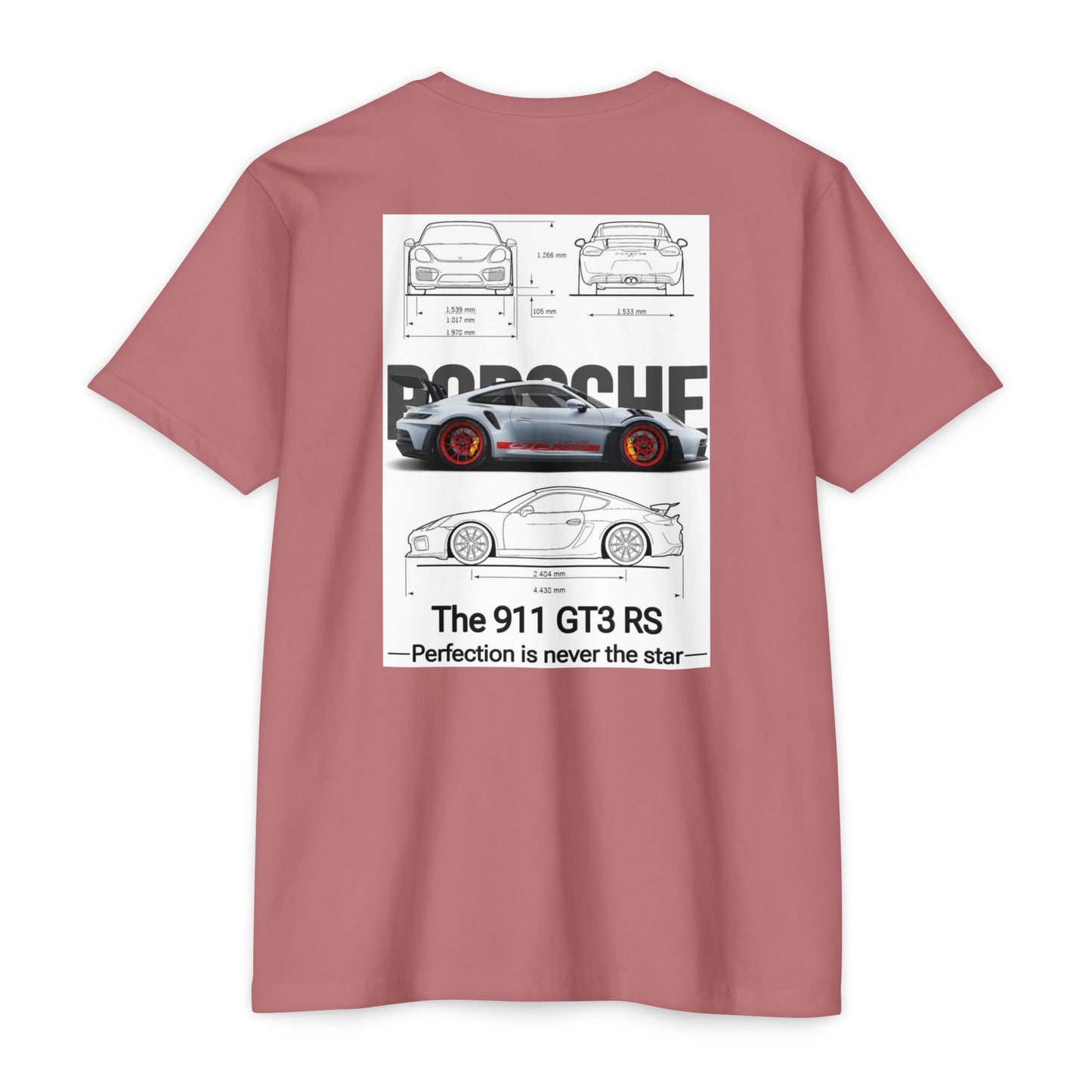 Porsche 911 GT3 RS Blueprint T-Shirt – Car Enthusiast Racing Tee