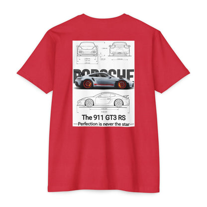 Porsche 911 GT3 RS Blueprint T-Shirt – Car Enthusiast Racing Tee