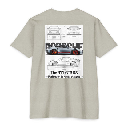 Porsche 911 GT3 RS Blueprint T-Shirt – Car Enthusiast Racing Tee