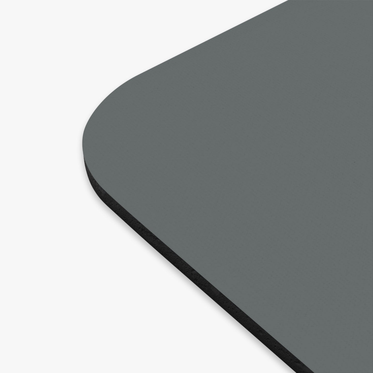 Dark Gray Minimalist Apple Logo Mouse Pad — Sleek Desk Mat for Mac Users