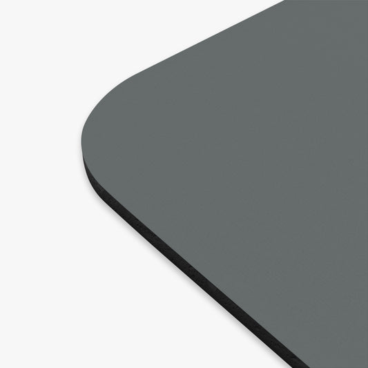Dark Gray Minimalist Apple Logo Mouse Pad — Sleek Desk Mat for Mac Users