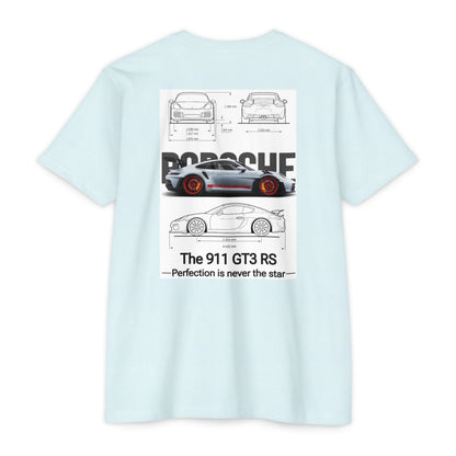 Porsche 911 GT3 RS Blueprint T-Shirt – Car Enthusiast Racing Tee