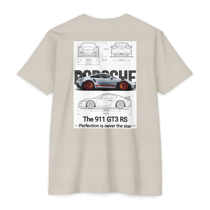 Porsche 911 GT3 RS Blueprint T-Shirt – Car Enthusiast Racing Tee