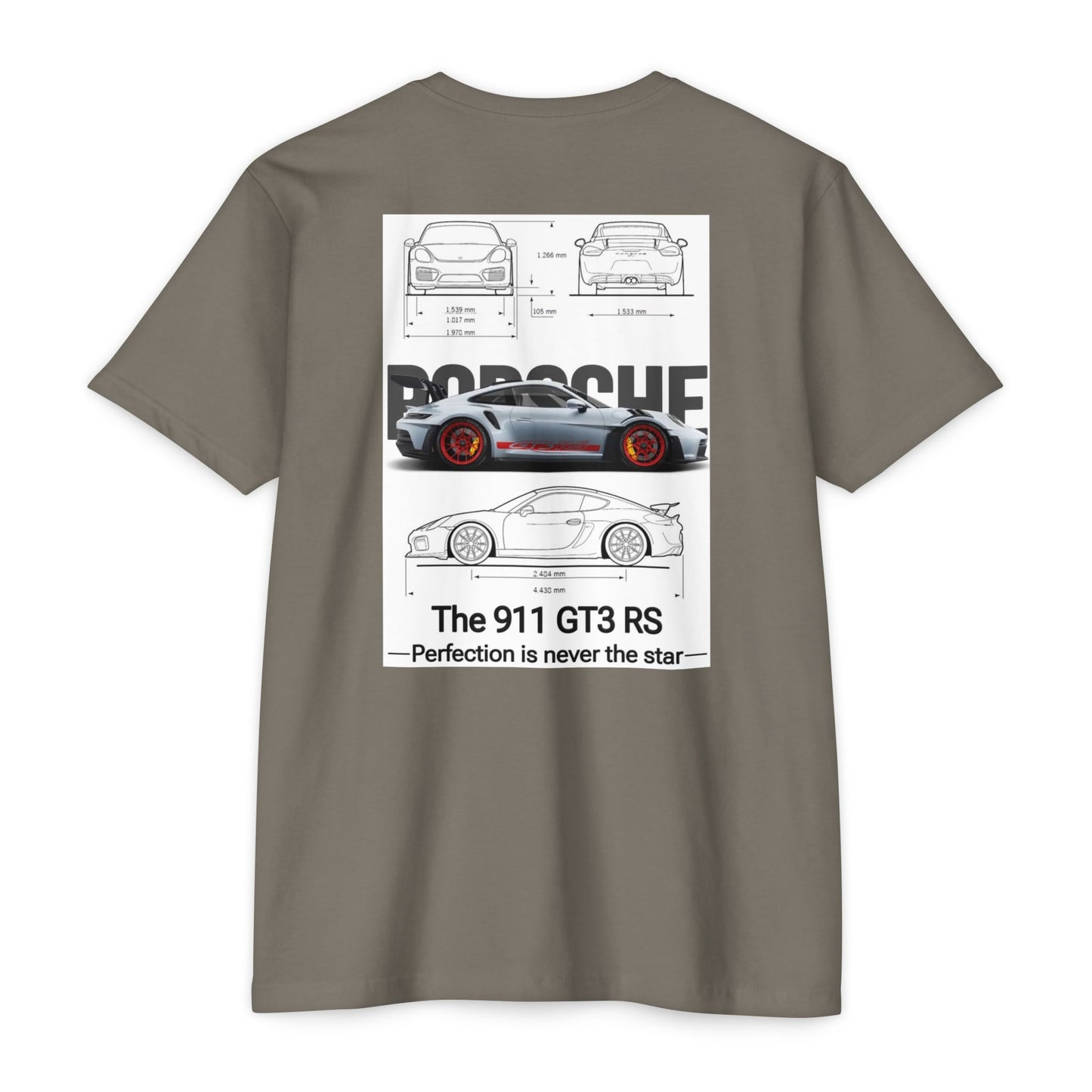 Porsche 911 GT3 RS Blueprint T-Shirt – Car Enthusiast Racing Tee