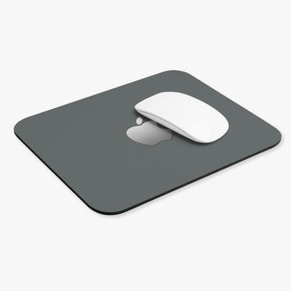 Dark Gray Minimalist Apple Logo Mouse Pad — Sleek Desk Mat for Mac Users