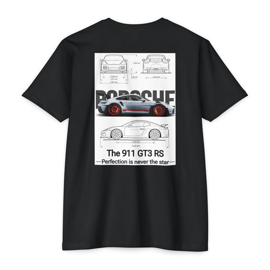 Porsche 911 GT3 RS Blueprint T-Shirt – Car Enthusiast Racing Tee